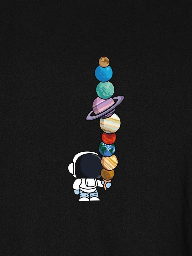 Planet Half Sleeve T-Shirt