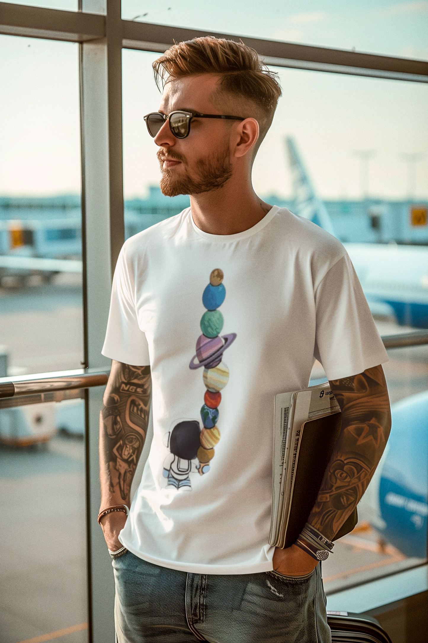 Planet Half Sleeve T-Shirt